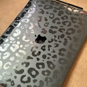 Leopard Print and Rose gold Laptop Cases